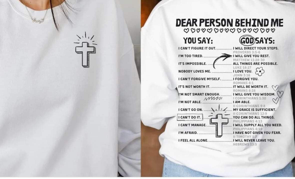 Dear person behind me (you say)