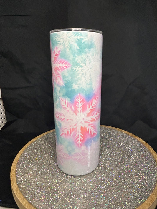 Pastel shimmer snowflake