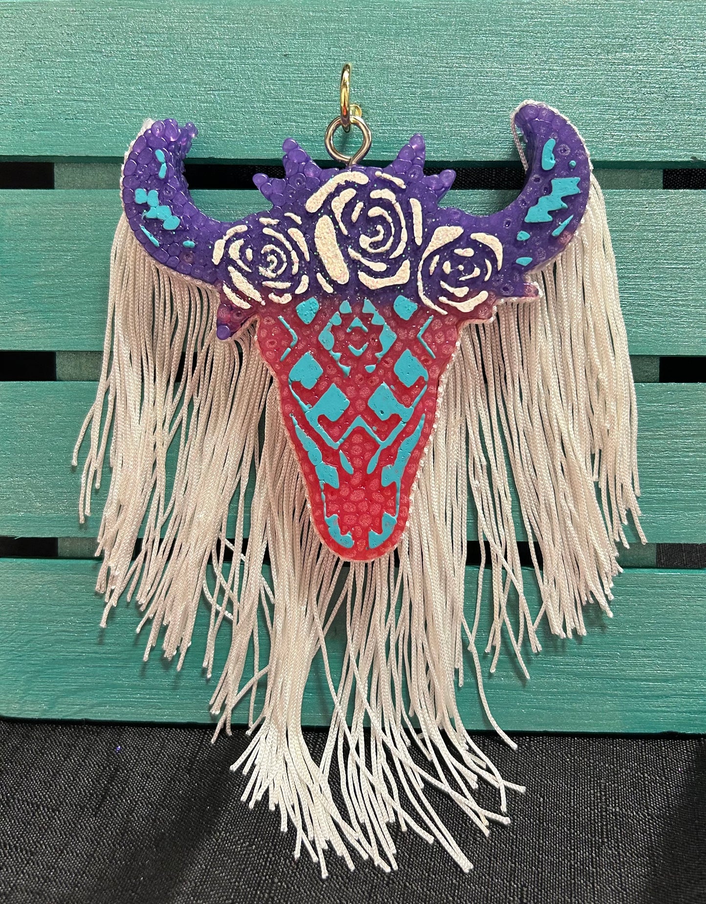 Floral Aztec bull