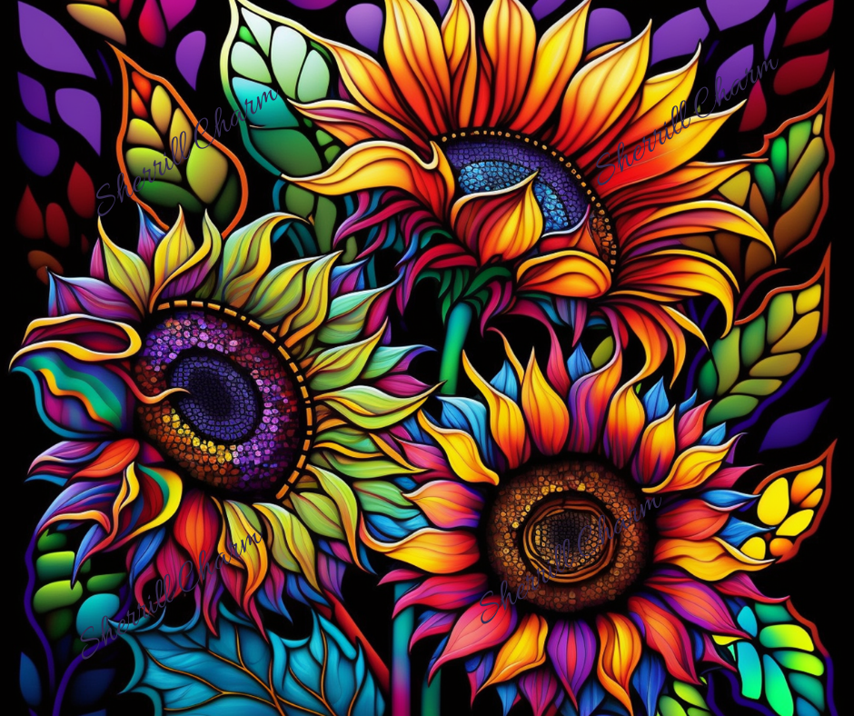 Neon Sunflower