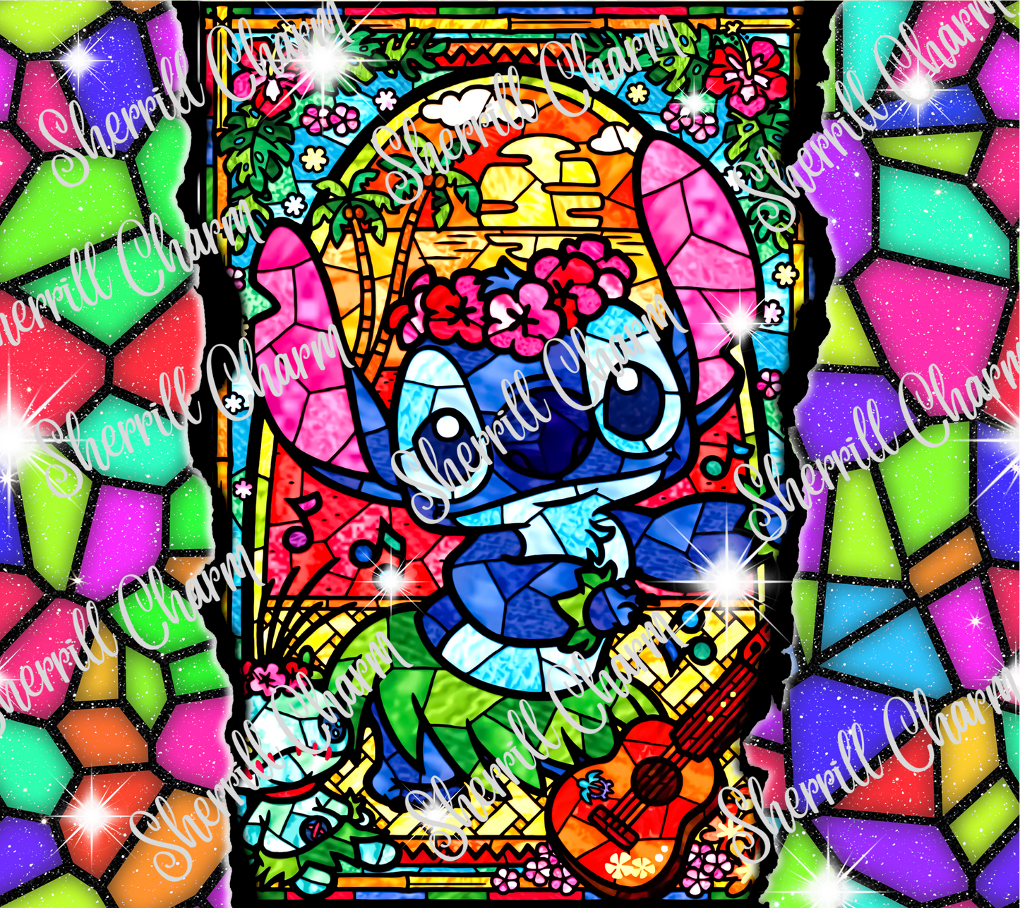 Stained glass hula