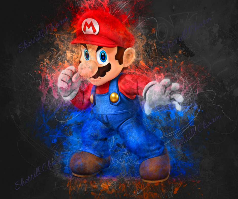 Mario watercolor