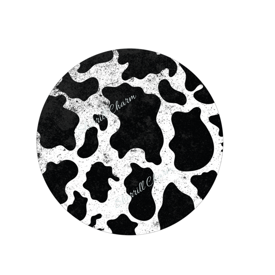 B&W cow print